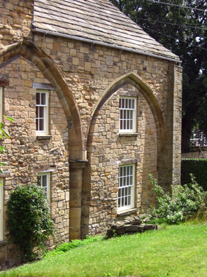 Many of the College's community buildings were vaulted structures, like this one. 